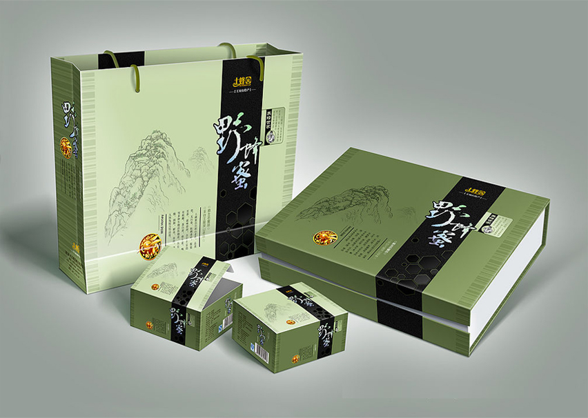野蜂蜜產(chǎn)品包裝盒印刷